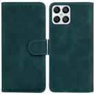 For Honor X8 Skin Feel Pure Color Flip Leather Phone Case(Green) - 1