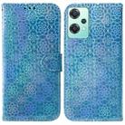 For OnePlus Nord CE 2 Lite 5G Colorful Magnetic Buckle Leather Phone Case(Blue) - 1