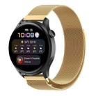 For Huawei Watch GT 3 Pro 46mm Milan Steel Watch Band(Gold) - 1