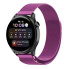 For Huawei Watch GT 3 Pro 46mm Milan Steel Watch Band(Purple) - 1