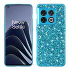 For OnePlus 10 Pro Glitter Powder Shockproof TPU Phone Case(Blue) - 1