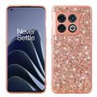 For OnePlus 10 Pro Glitter Powder Shockproof TPU Phone Case(Rose Gold) - 1