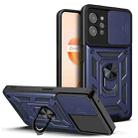 For OPPO Realme C31 Sliding Camera Cover Design TPU+PC Phone Case(Blue) - 1