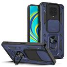 For Xiaomi Redmi Note 9 Pro Sliding Camera Cover Design TPU+PC Phone Case(Blue) - 1