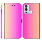 For Infinix Hot 12i Imitated Mirror Surface Horizontal Flip Leather Phone Case(Gradient Color) - 1