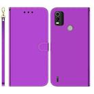 For Nokia C21 Plus Imitated Mirror Surface Horizontal Flip Leather Phone Case(Purple) - 1