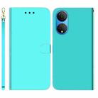 For Honor X7 Imitated Mirror Surface Horizontal Flip Leather Phone Case(Mint Green) - 1