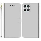 For Honor X8 Imitated Mirror Surface Horizontal Flip Leather Phone Case(Silver) - 1
