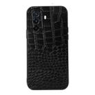 For Huawei Enjoy 50 China/nova Y70 4G Global/nova Y70 Plus Crocodile Top Layer Cowhide Leather Phone Case(Black) - 1