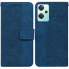 For OnePlus Nord CE 2 Lite 5G Geometric Embossed Leather Phone Case(Blue) - 1