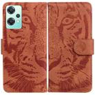 For OnePlus Nord CE 2 Lite 5G Tiger Embossing Pattern Horizontal Flip Leather Phone Case(Brown) - 1