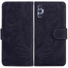 For Tecno Spark 8 Pro Tiger Embossing Pattern Horizontal Flip Leather Phone Case(Black) - 1