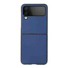 For Samsung Galaxy Z Flip4 Arashi Texture PU Phone Case(Deep Sea) - 1