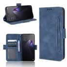 For OPPO Reno8 Pro 5G Skin Feel Calf Pattern Leather Phone Case(Blue) - 1