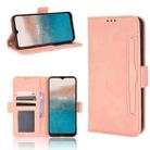For Nokia C21 Plus Skin Feel Calf Pattern Leather Phone Case(Pink) - 1