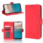 For Nokia C21 Plus Skin Feel Calf Pattern Leather Phone Case(Red) - 1