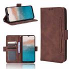 For Nokia C21 Plus Skin Feel Calf Pattern Leather Phone Case(Brown) - 1