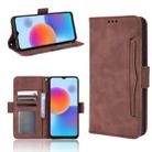 For ZTE Blade A52 Skin Feel Calf Pattern Leather Phone Case(Brown) - 1