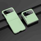 For Samsung Galaxy Z Flip4 Big Hole Fuel Injection PC Skin Feel Phone Case(Mint Green) - 1