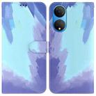 For Honor X7 Watercolor Pattern Horizontal Flip Leather Phone Case(Winter Snow) - 1