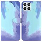 For Honor X8 Watercolor Pattern Horizontal Flip Leather Phone Case(Winter Snow) - 1