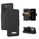 For Meizu 18 Pro MUXMA MX115 Cross Texture Oil Edge Flip Leather Phone Case(Black) - 1