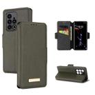 For Meizu 18 Pro MUXMA MX115 Cross Texture Oil Edge Flip Leather Phone Case(Grey) - 1