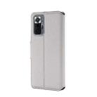 For Xiaomi Redmi Note 10 Pro Max MUXMA MX115 Cross Texture Oil Edge Flip Leather Phone Case(White) - 3