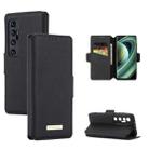 For Xiaomi Mi 10 Ultra MUXMA MX115 Cross Texture Oil Edge Flip Leather Phone Case(Black) - 1