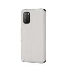 For Xiaomi Poco M3 MUXMA MX115 Cross Texture Oil Edge Flip Leather Phone Case(White) - 3