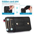 For iPhone XR Wristband Kickstand Wallet Leather Phone Case(Black) - 4