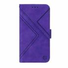 For iPhone SE 2022 / SE 2020 / 8 / 7 RFID Geometric Line Flip Leather Phone Case(Purple) - 2