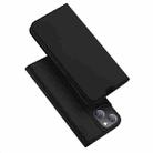 For iPhone 14/13 DUX DUCIS Skin Pro Series Shockproof Horizontal Flip Leather Phone Case (Black) - 1