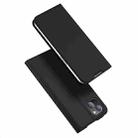 For iPhone 14 Plus DUX DUCIS Skin Pro Series Shockproof Horizontal Flip Leather Phone Case (Black) - 1