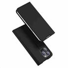 For iPhone 14 Pro Max DUX DUCIS Skin Pro Series Shockproof Horizontal Flip Leather Phone Case (Black) - 1