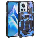 For OnePlus Ace 5G Camouflage Armor Kickstand TPU + PC Magnetic Phone Case(Dark Blue) - 1