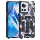 For OnePlus Ace 5G Camouflage Armor Kickstand TPU + PC Magnetic Phone Case(Grey) - 1