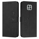 For Motorola Moto G Power 2021 Skin Feel Heart Pattern Leather Phone Case(Black) - 1