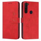 For Motorola Moto G Stylus 2022 4G Skin Feel Heart Pattern Leather Phone Case(Red) - 1