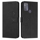 For Motorola Moto G50 Skin Feel Heart Pattern Leather Phone Case(Black) - 1