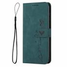 For Samsung Galaxy A02/M02 Skin Feel Heart Pattern Leather Phone Case(Green) - 2