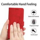 For Samsung Galaxy Note20 Skin Feel Heart Pattern Leather Phone Case(Red) - 7