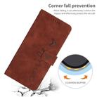 For OPPO Find X5 Skin Feel Heart Pattern Leather Phone Case(Brown) - 3