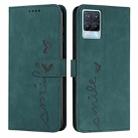 For OPPO Realme 8/Realme 8 Pro Skin Feel Heart Pattern Leather Phone Case(Green) - 1