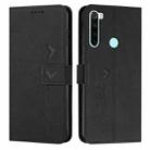 For Xiaomi Redmi Note 8 Skin Feel Heart Pattern Leather Phone Case(Black) - 1