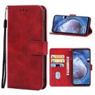 For Huawei nova 5z Leather Phone Case(Red) - 1