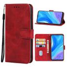 For Huawei Y9s Leather Phone Case(Red) - 1