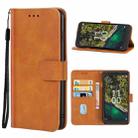 For Nokia C100 Leather Phone Case(Brown) - 1