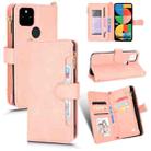 For Google Pixel 5a 5G Litchi Texture Zipper Leather Phone Case(Pink) - 1