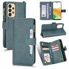 For Samsung Galaxy A33 5G Litchi Texture Zipper Leather Phone Case(Green) - 1